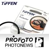 美國進口TIFFEN UV濾鏡55mm清晰、透光度高，適合90%鏡頭使用